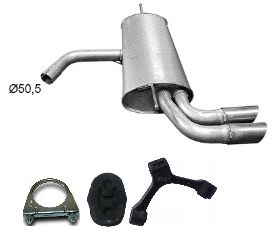 Audi A3 Sportback Sedan Hatchback 1.4 TFSI 90-92kW 122-125Hp 2012-2020 Tłumik Końcowy