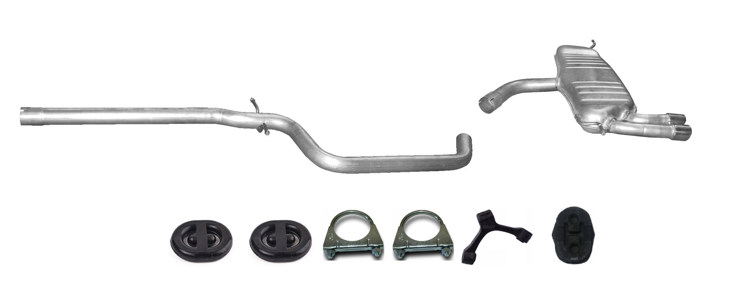 Audi A3 2.0 TDi Tłumik Końcowy Rura Środkowa