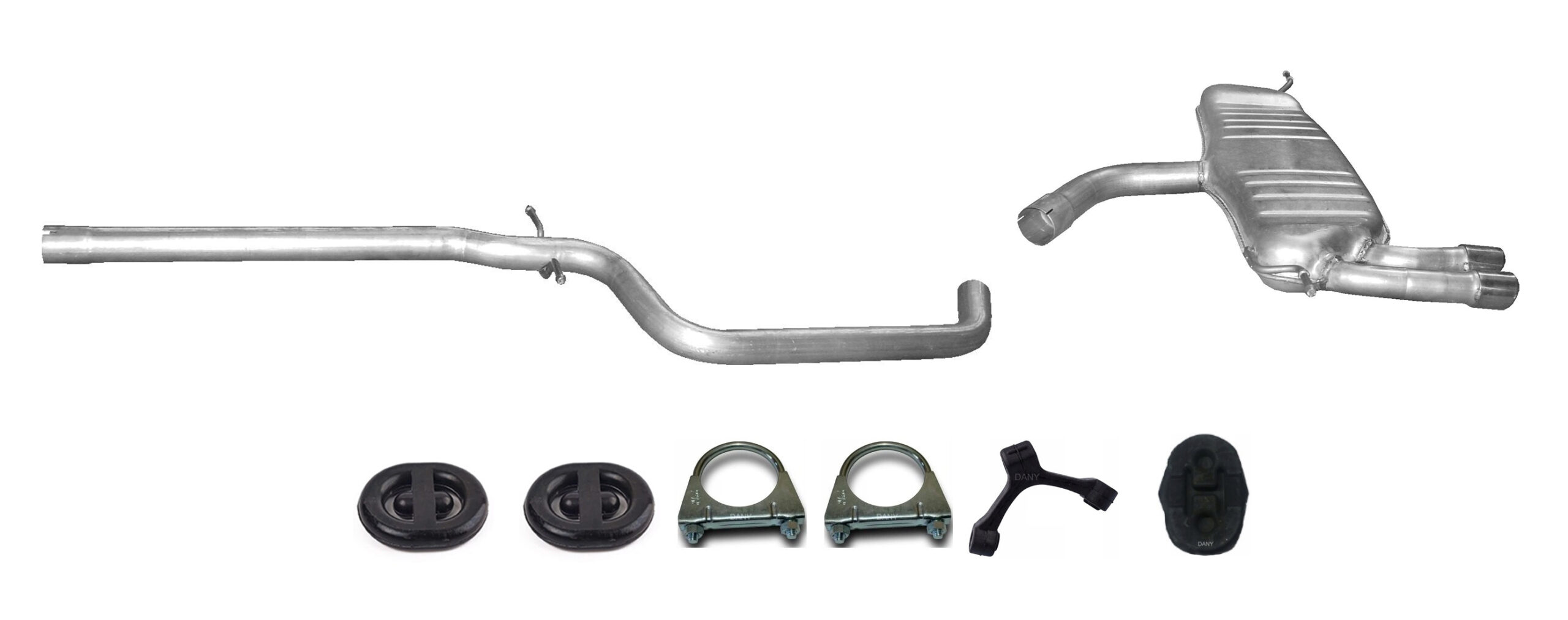 Audi A3 Sportback 2.0 TDi Tłumik Końcowy Rura Środkowa