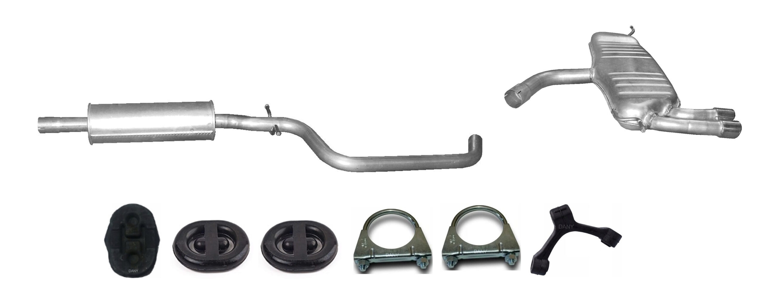 Audi A3 1.9 2.0 TDI Tłumik Środkowy Tłumik Końcowy