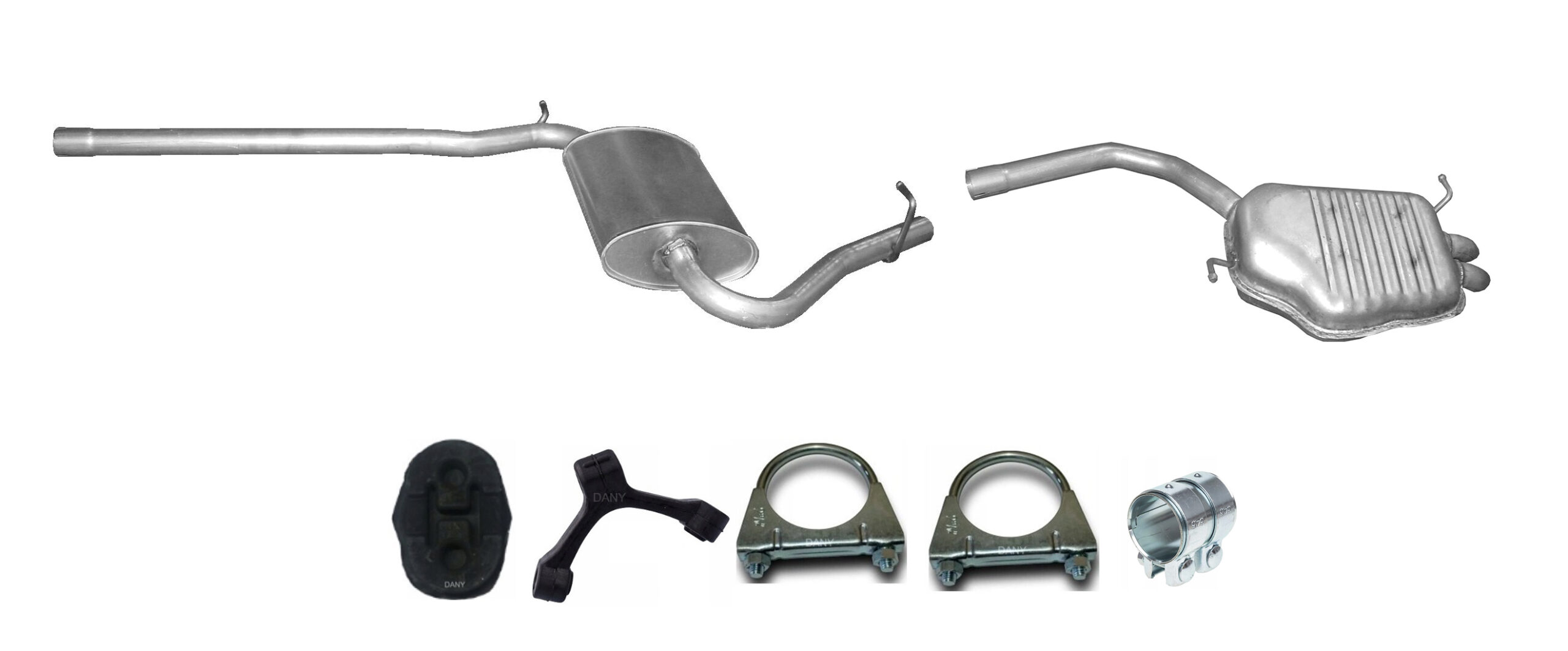 Audi A4 B6 1.9 FSi Tłumik Środkowy Tłumik Końcowy