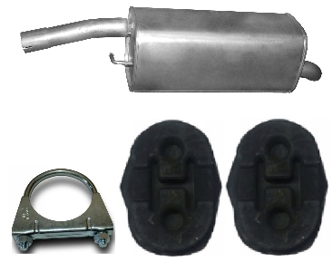 Ford Fiesta 1.6 TDCi Turbo Diesel Hatchback 2005-2006 Tłumik Końcowy