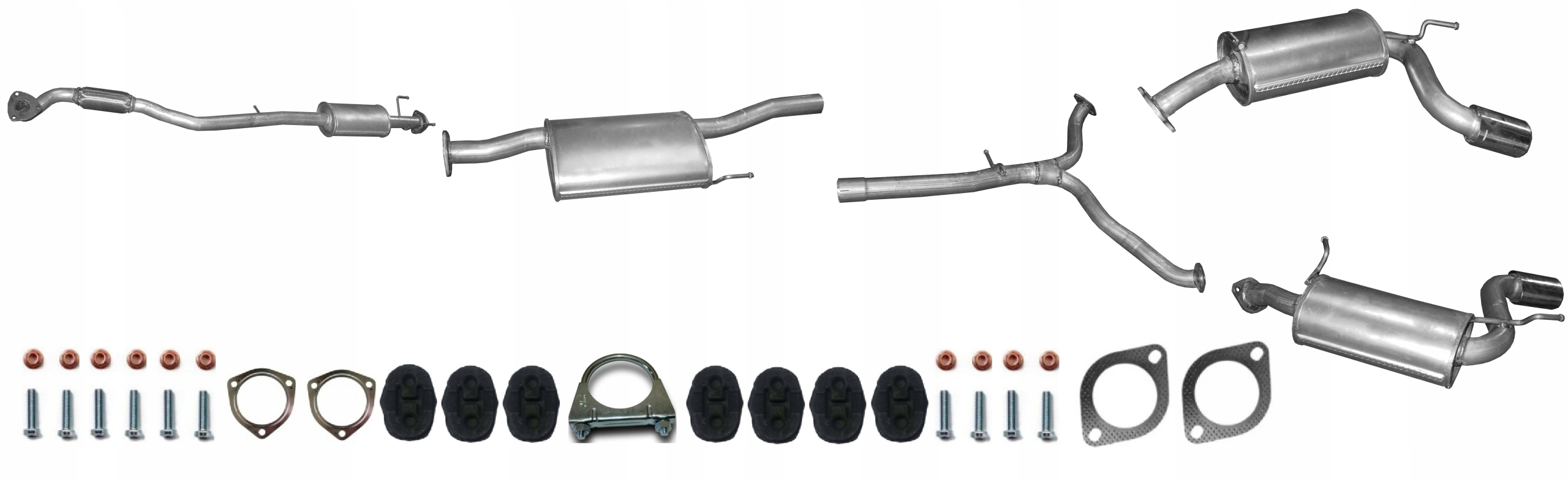 Chevrolet Captiva 2.2 D 120kW 163hp  2WD 2010-2015  Tłumik Rura  Komplet