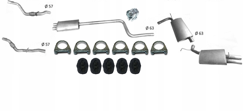 Chrysler 300m 3.5 V6 Tłumik Komplet