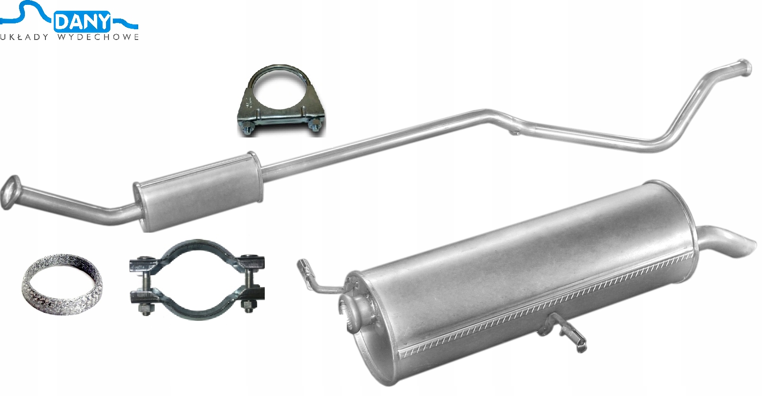 Citroen C4 1.6 16v 2004 – 6/2008 Tłumik Końcowy Środkowy