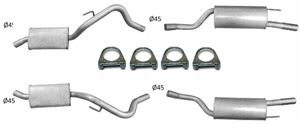 Jaguar Xj 40 3.2 4.0 1989-1994 Tłumik Komplet