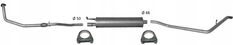 Austin Fx4 2.7 D 1958-1997 Tłumik Komplet