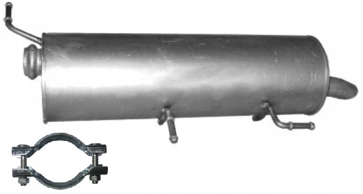 Citroen C4 1.6 Coupe Thp 2008-6/2009 Tłumik Końcowy