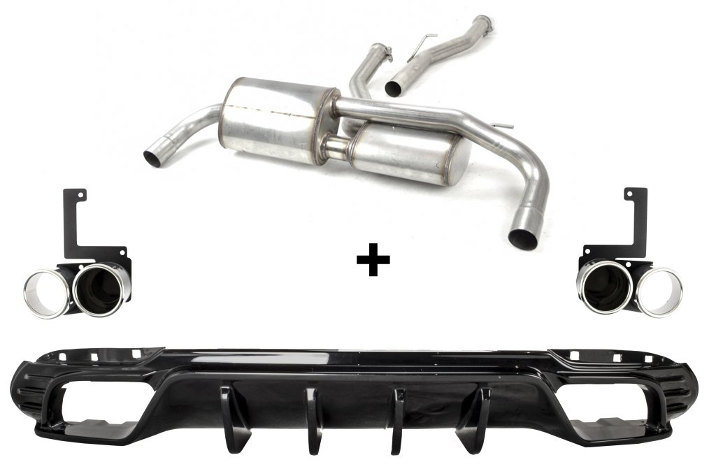 Tłumik Końcowy Nierdzewka Alfa Romeo Giulia 2.0T 147 kW Sedan  2016+  Quattro Terminali