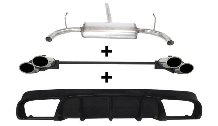 Tłumik Końcowy Nierdzewka Alfa Romeo Giulietta 1.4 TB 77/88/125 kW Hatchback 5D  2010-2016 Quattro Terminali