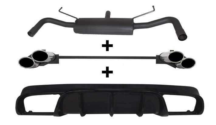 Tłumik Końcowy Dedykowany  Alfa Romeo  Giulietta  1.4 TB 77/88/125 kW  Hatchback 5D  2010-2016  Quattro Terminali