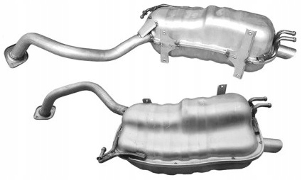 Hyundai Santa Fe 2.2 Crdi 2006-2009 Tłumik Końcowy