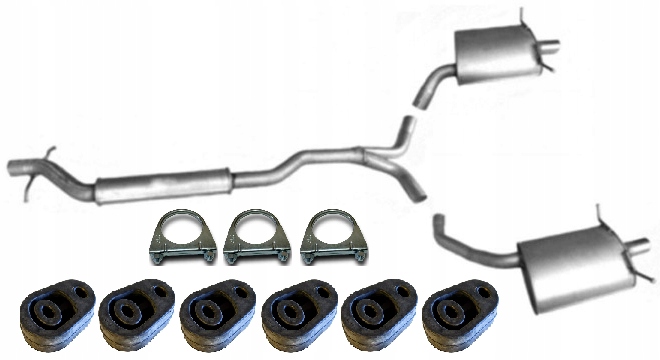 Chrysler Pacifica 4.0 V6 Sohc Tłumik Komplet