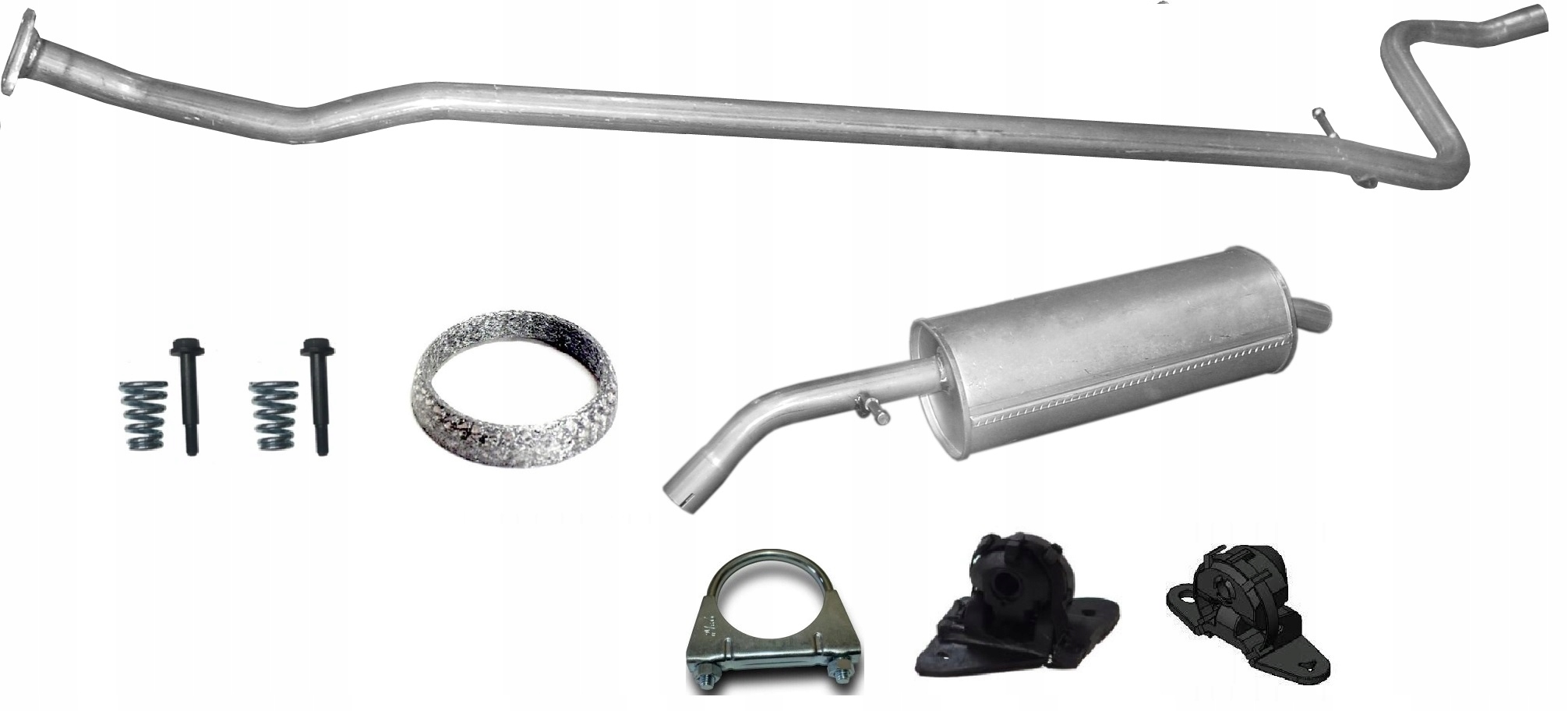 Citroen C2 1.1 2005-2010 Tłumik Komplet Układ