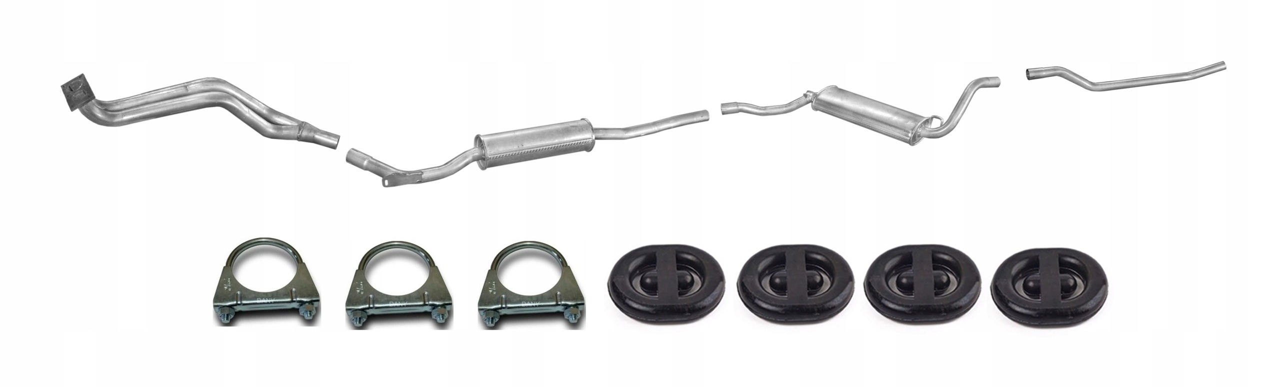 Audi 80 1.3 1.6 Tłumik Układ Wydechowy Komplet