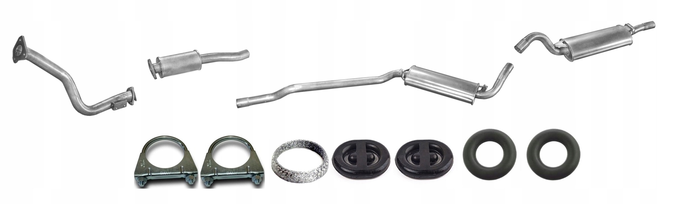 Audi 80 1.4 1.6 1.6D 1.8 Tłumik Układ Wydechowy Komplet