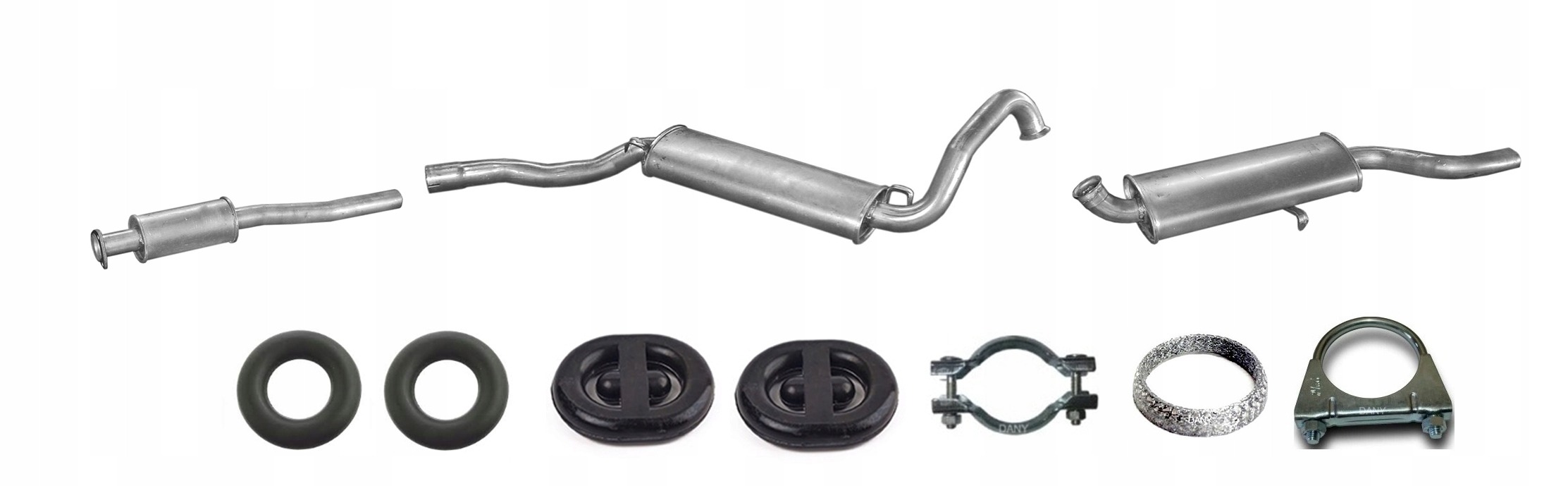 Audi 80 1.9 2.0 2.1 2.2 1980-1989 Tłumik Układ Wydechowy Komplet