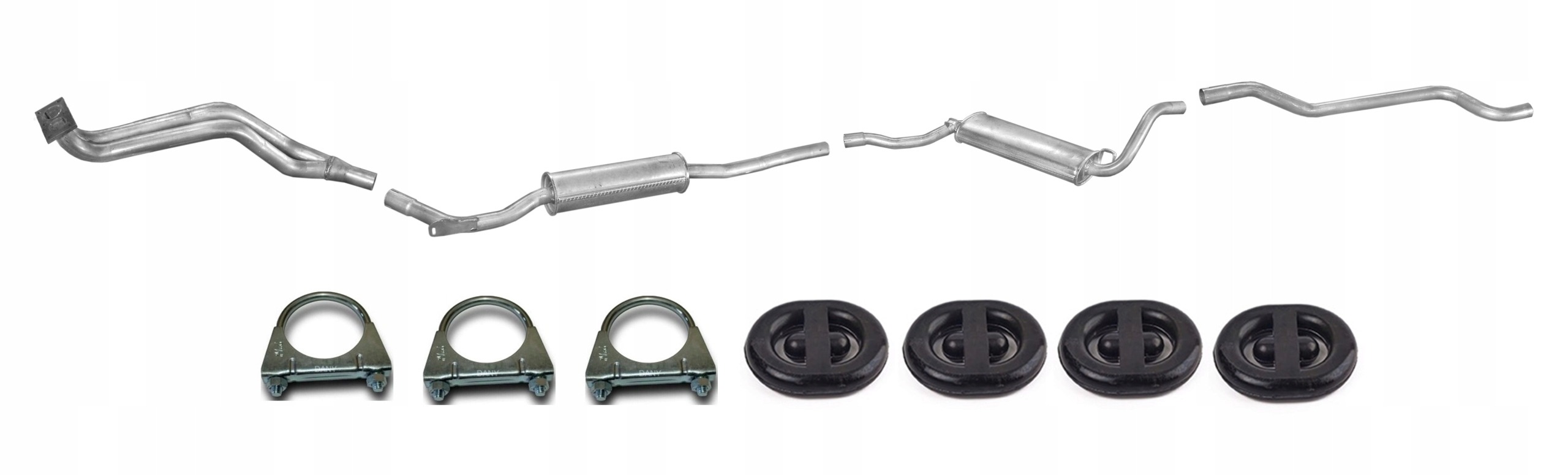 Audi 80 1.3 1.6 Tłumik Układ Wydechowy Komplet