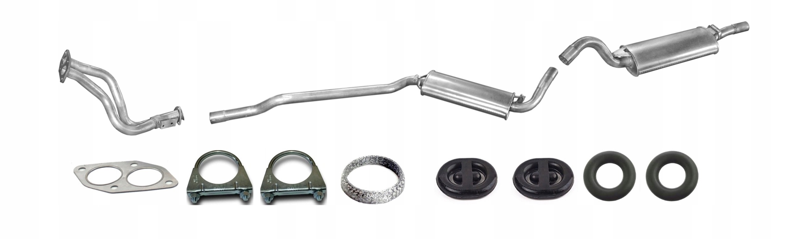 Audi 80 B3 Tłumik Układ Wydechowy Komplet