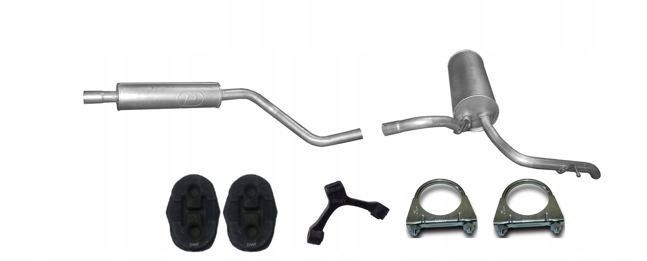 Audi A2 1.4 16V 55kW 2000-8/2005  Tłumik Środkowy Tłumik Końcowy