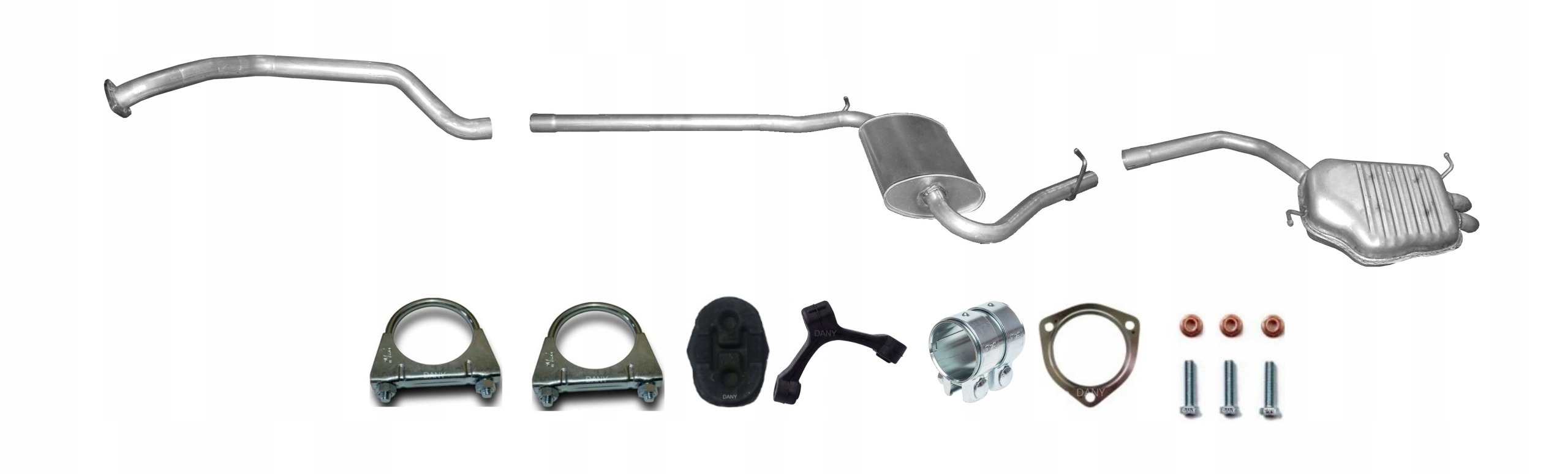 Audi A4 B6 1.9 TDi Tłumik Układ Wydechowy Komplet