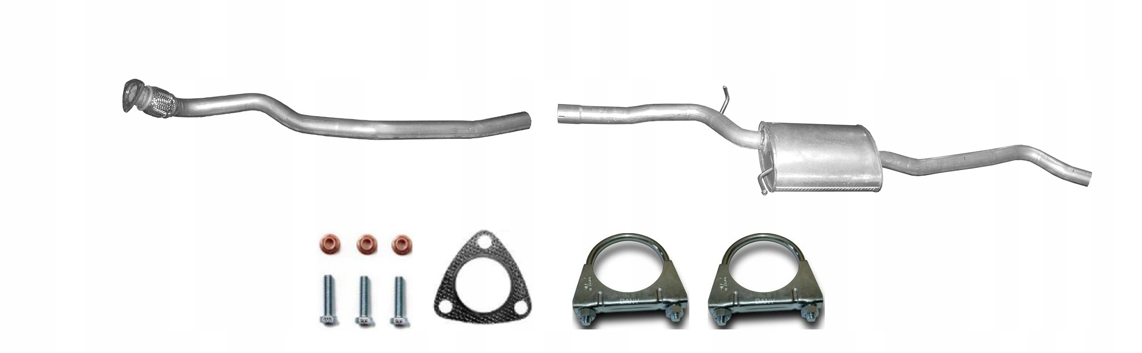 Audi B8 A4 1.8 TFSi 2007-2012 Tłumik Rura Kolektorowa Tłumik Środkowy