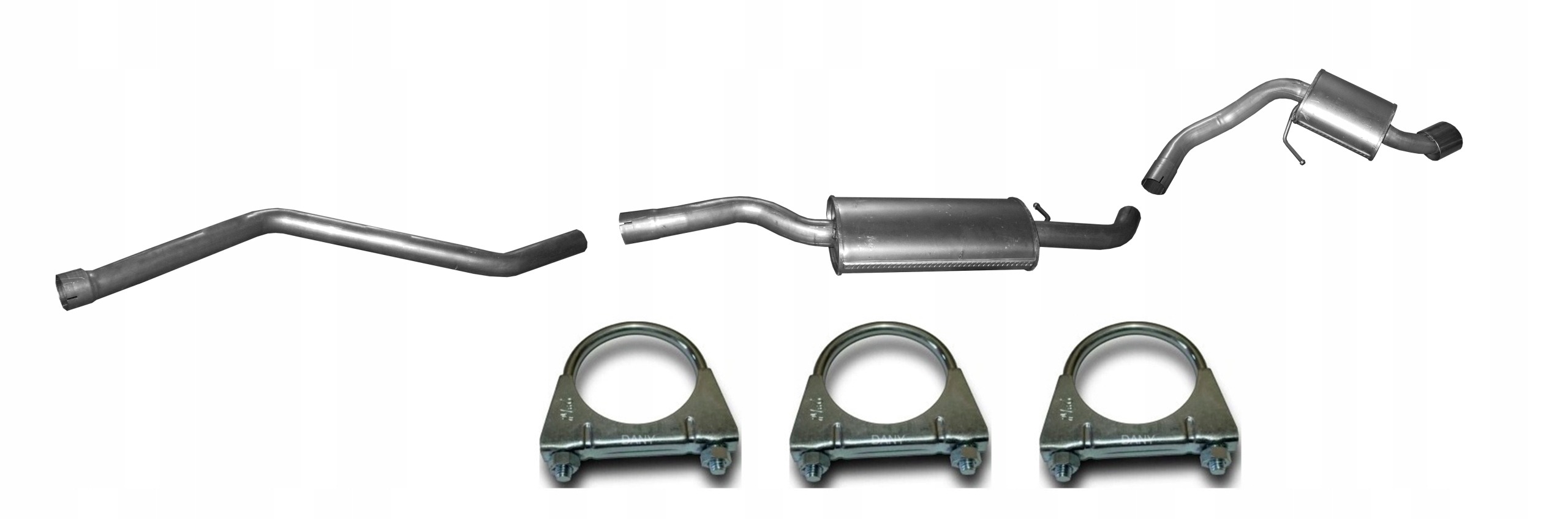 BMW 1 E81 E87 116d 118d 118d 2.0 D (2007-2012) Tłumik Układ Wydechowy Komplet