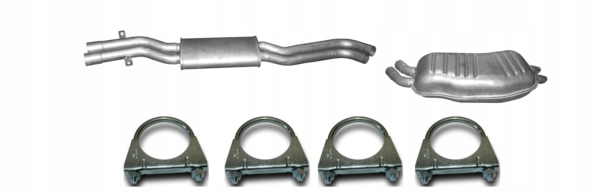 BMW 3 E46 330 Diesel 2003-2005 Tłumik Środkowy Tłumik Końcowy