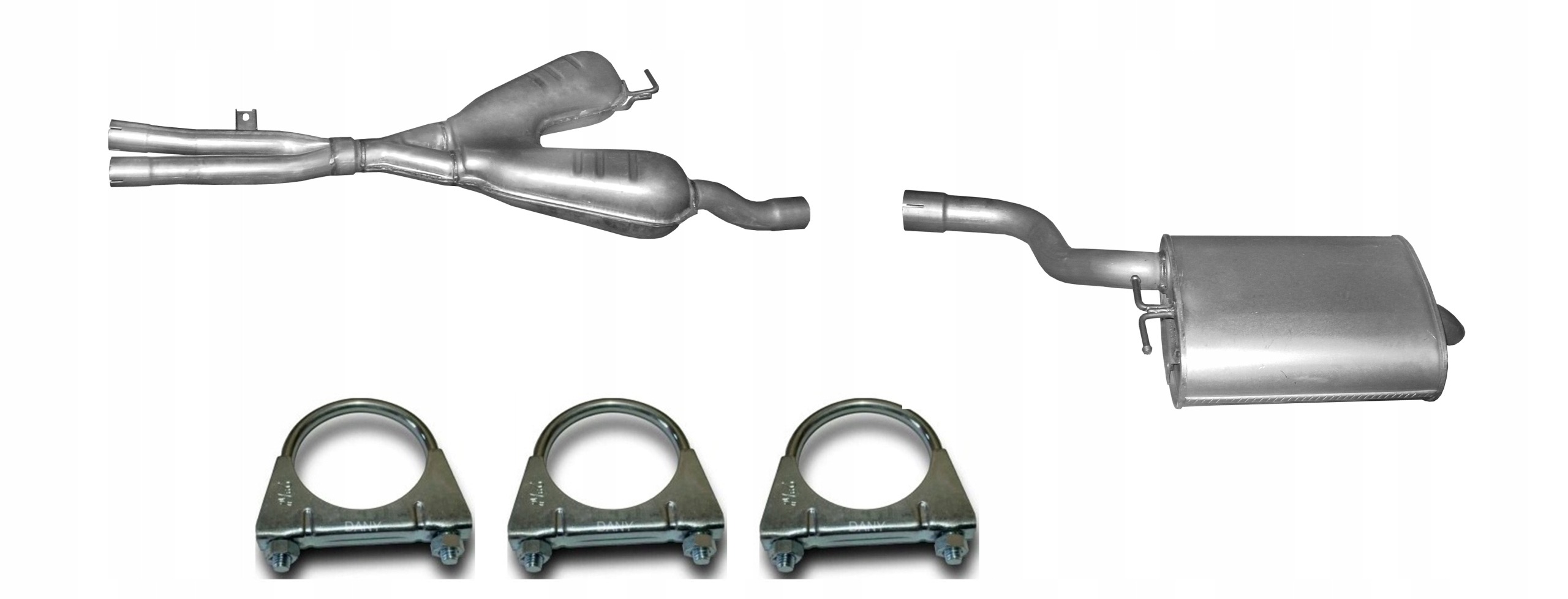BMW 5 E39 520i 525i 530i 2.2 2.5 3.0 00-03 Tłumik Środkowy Tłumik Końcowy