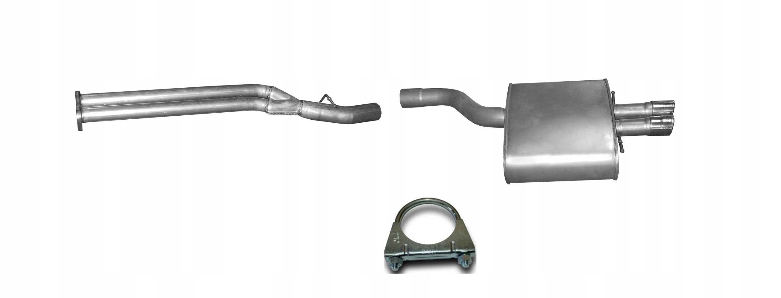 BMW 5 E60 E61 535d 3.0 D 2004-2010 Tłumik Środkowy Tłumik Końcowy