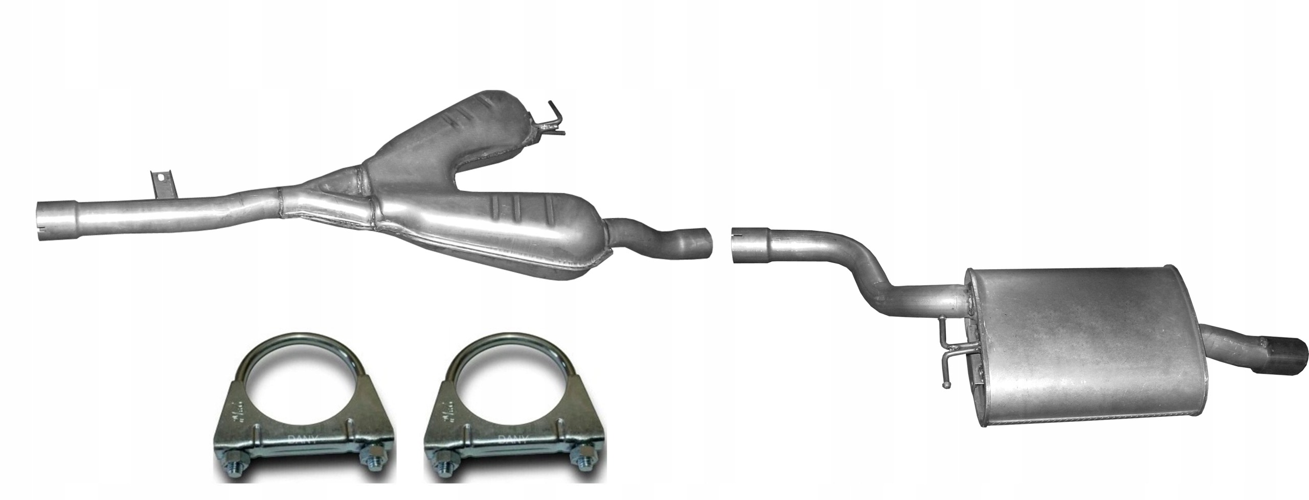BMW E39 520 523 528 2.0 2.5 2.8 1998-2000 Tłumik Środkowy Tłumik Końcowy