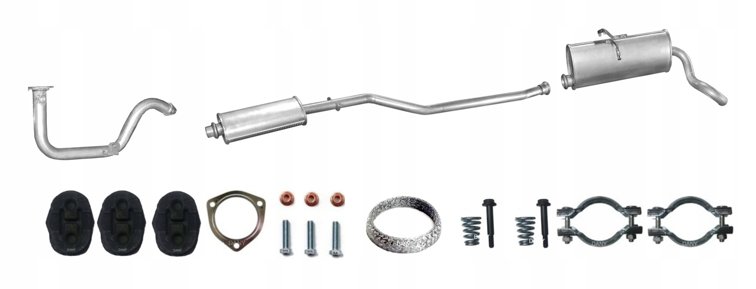 Citroen Berlingo 1.4i 55kW (1996-9/1997 Tłumik Układ Wydechowy Komplet