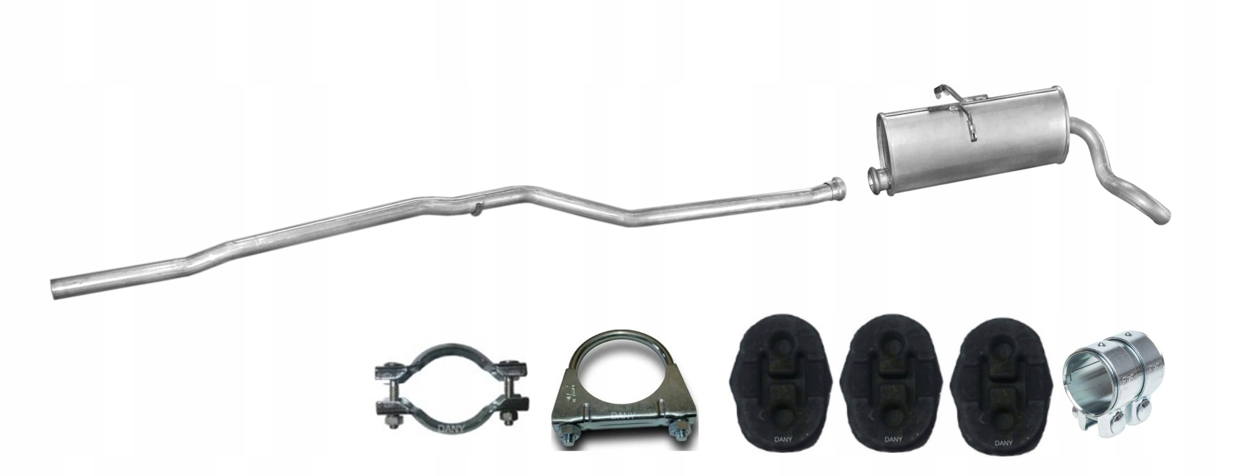 Citroen Berlingo 1.9 D 1996-9/2001 Rura Środkowa Tłumik Końcowy