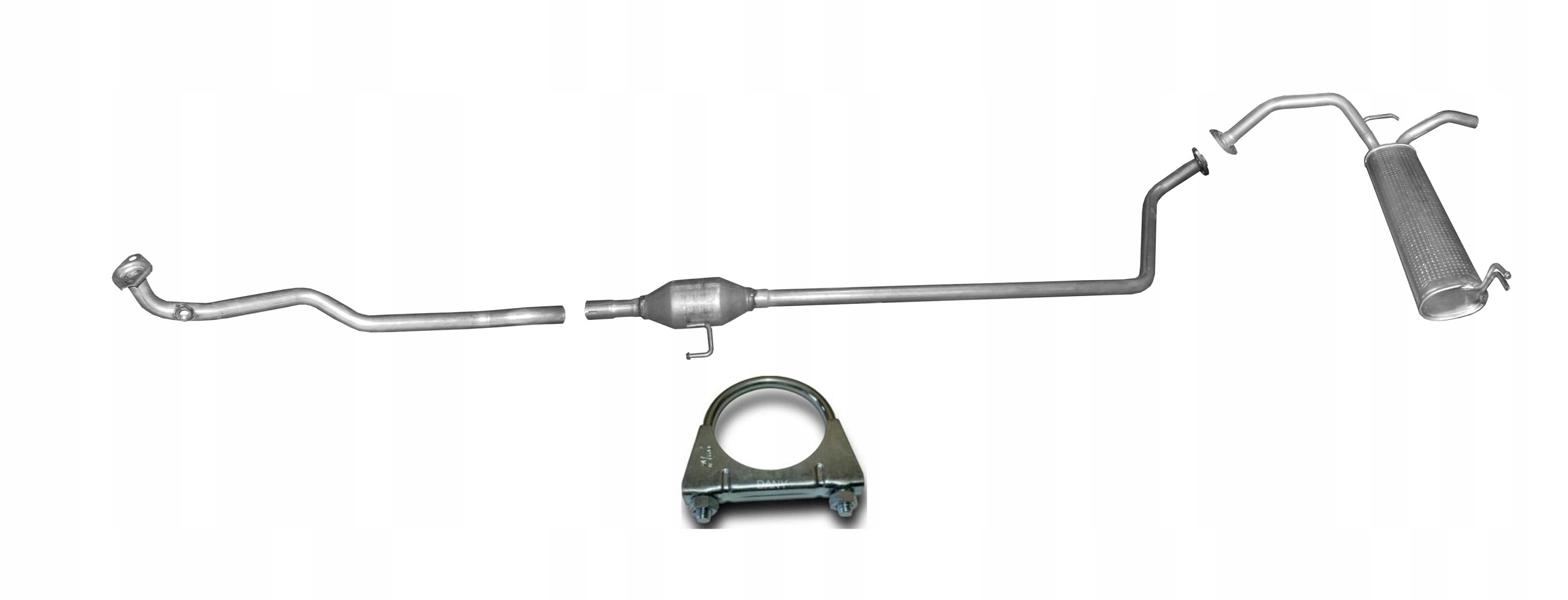 Citroen C1 1.0i 12V 51kW OD 2014r. Tłumik Układ Wydechowy Komplet