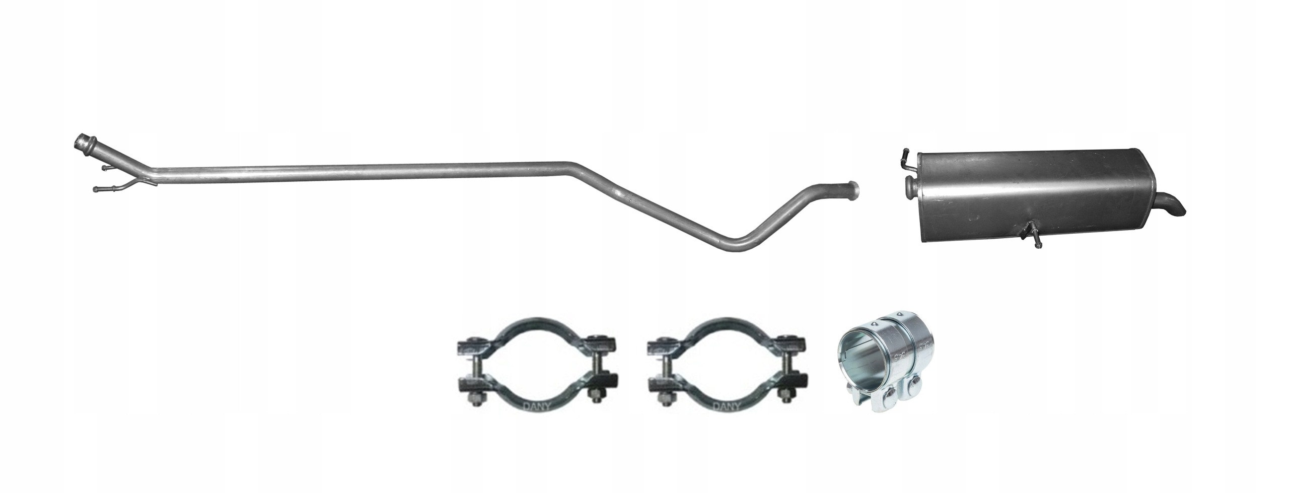 Citroen C4 1.6 HDi 2007-2010 Rura Środkowa Tłumik Końcowy