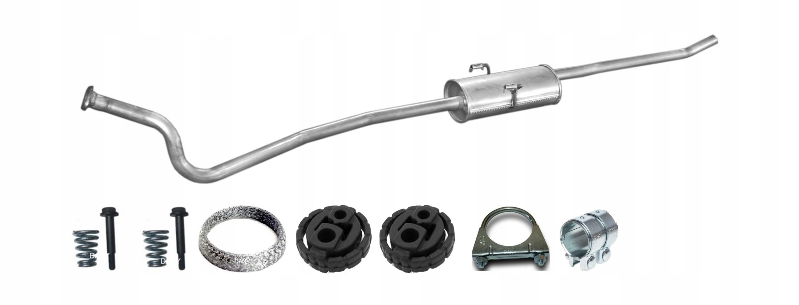 Citroen Jumpy 1.9 D 52kW 1999-2000 Tłumik Środkowy