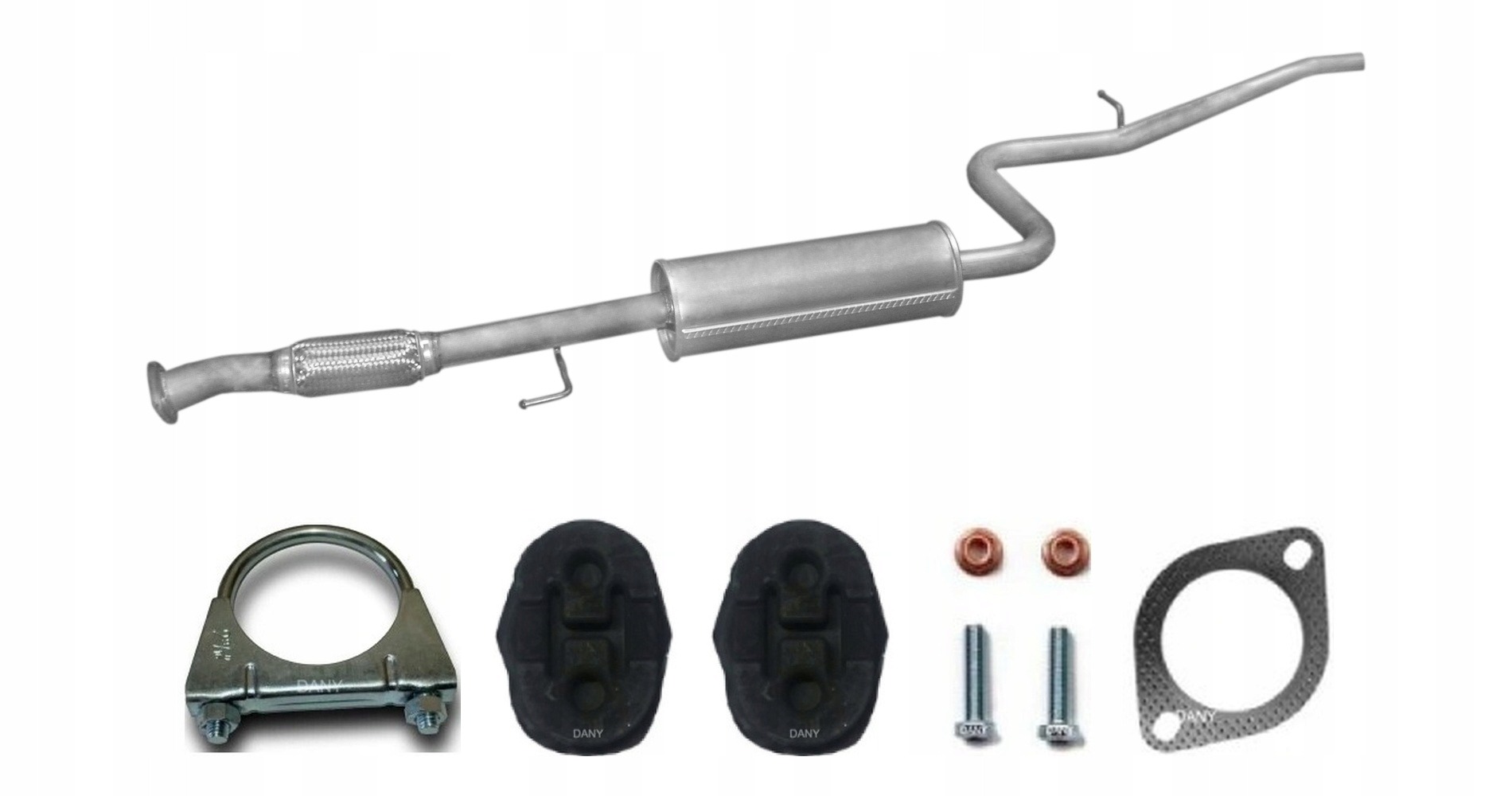 Fiat Doblo 1.6 -16V 76Kw (2000-2005)  Tłumik Środkowy