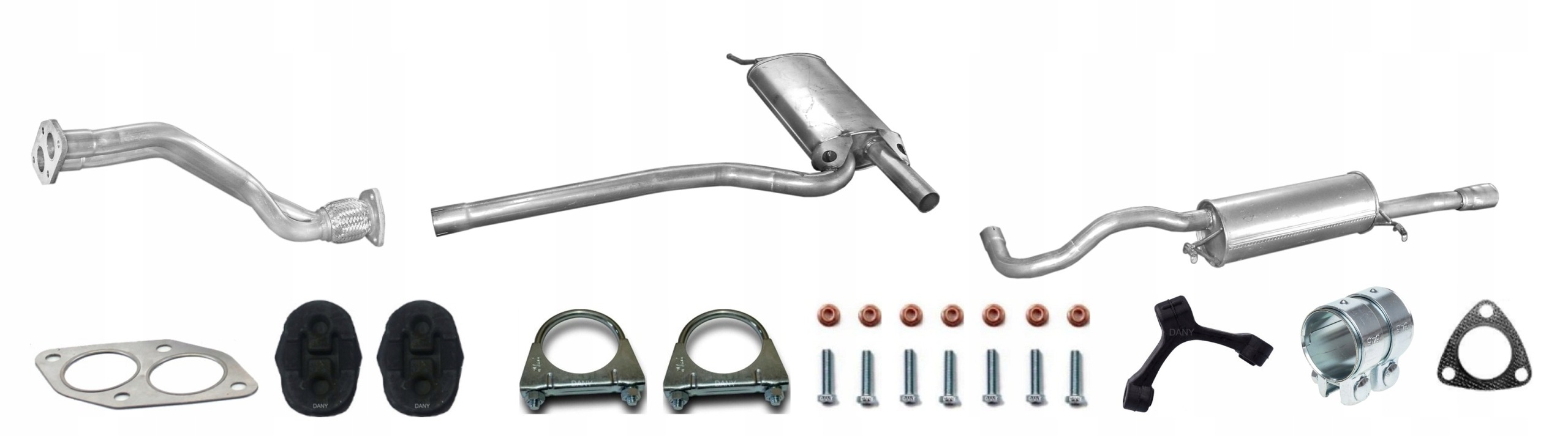 Audi A4 B5 1.6 ARM AHL ADP (1994-7/1999) Tłumik Układ Wydechowy Komplet