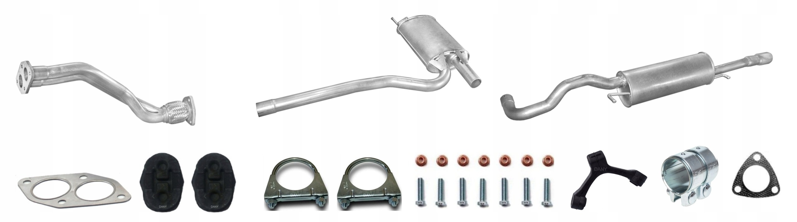 Audi A4 B5 1.8 92KW (1994-2001) Tłumik Układ Wydechowy Komplet