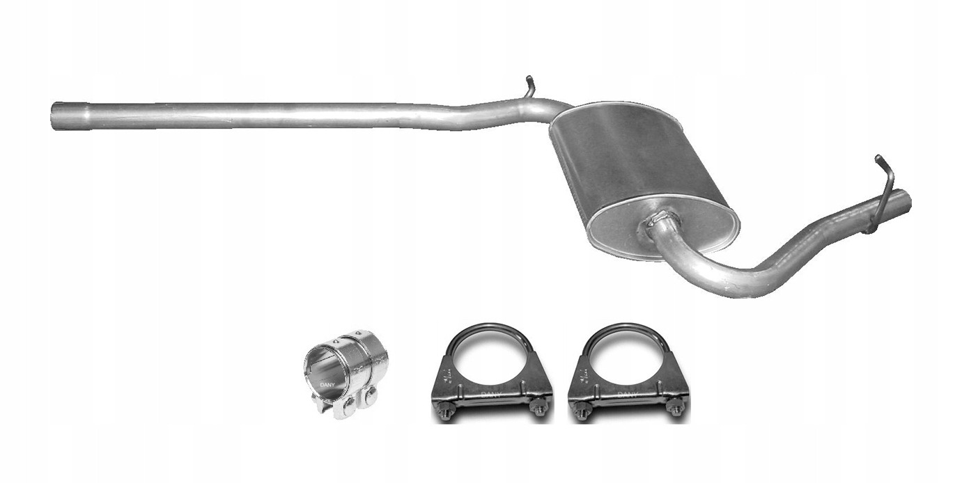 Audi  A4 B6 1.6 Tłumik Środkowy