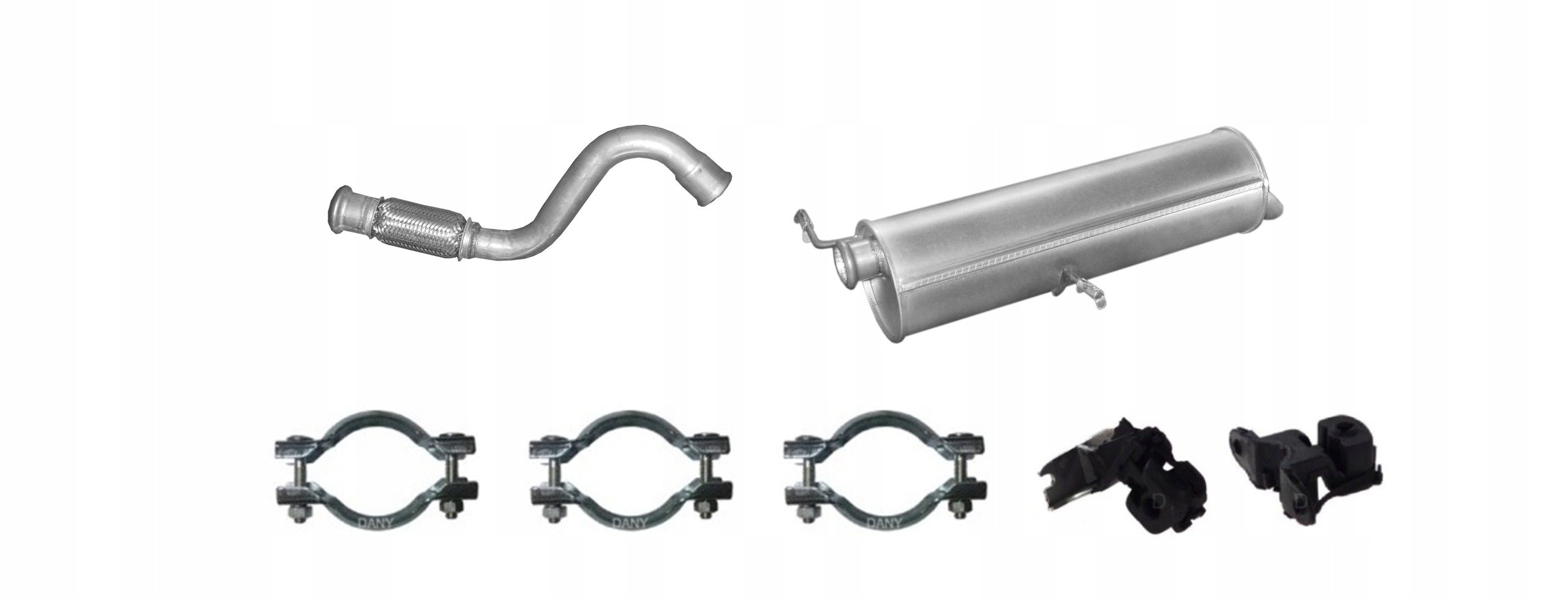 Citroen C4 1.6 HDi 68-81kW (2004-2007) Rura Kolektorowa Tłumik Końcowy