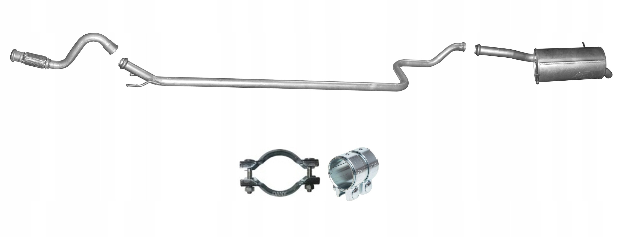 Citroen C4 Picasso 1.6 (2010-8/2013) Tłumik Układ Wydechowy Komplet